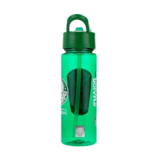 Garrafa Plástico Canudo 700ml - Palmeiras