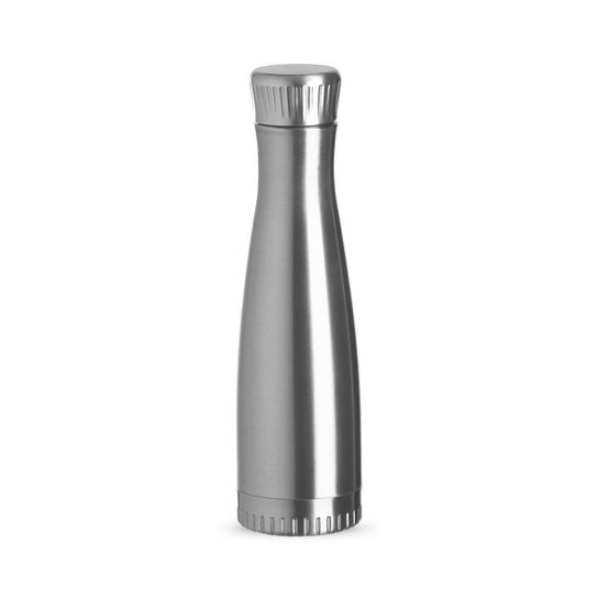 Garrafa Squeeze 700ml de Aço Inox Anatômico C/ Tampa Metal