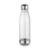 Garrafa Squeeze 700ml de Plástico C/ Tampa e Base de Metal - Transparente