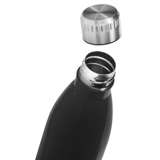 Garrafa Squeeze 750ml De Aço Inox e Tampa de Metal