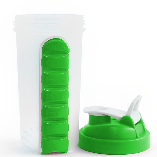 Garrafa Squeeze Gold Sports Pro Mixer e Porta Comprimido 750ml