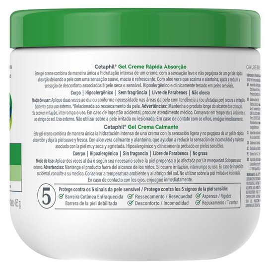 Gel Creme Cetaphil Rápida Absorção 453g