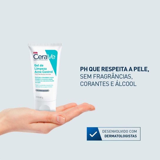 Gel de Limpeza Facial Cerave Acne Control 60g