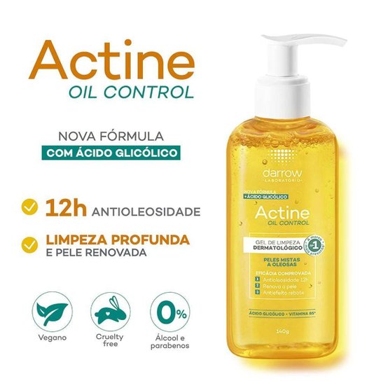 Gel de Limpeza Facial Darrow Actine Oil Control Refil 300g