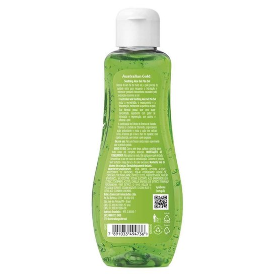 Gel Hidratante Pós Sol Australian Gold Shoothing Aloe 125g