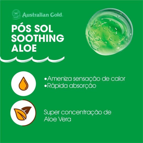 Gel Hidratante Pós Sol Australian Gold Shoothing Aloe 125g