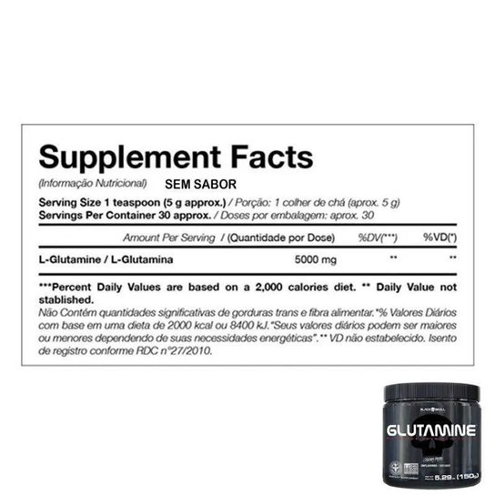 GLUTAMINE 150 G - BLACK SKULL