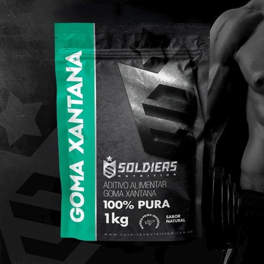 Goma Xantana 1Kg - 100% Puro Importado - Soldiers Nutrition