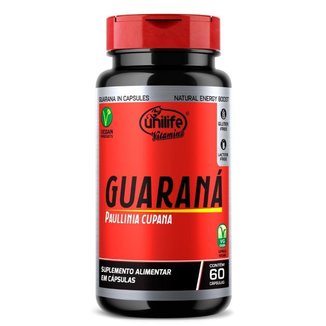 Guaraná 60 cápsulas 500mg Unilife