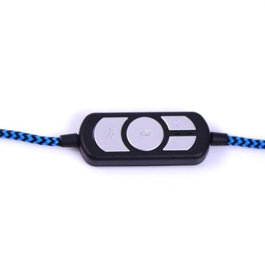 Headset Gamer Bit Hs206 Usb Oexgame Led Azul Microfone Preto