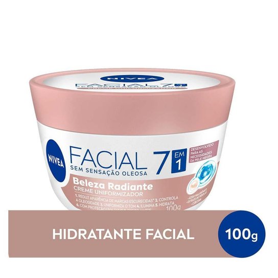 Hidrante Facial 7 em 1 Nívea Beleza Radiante 100g