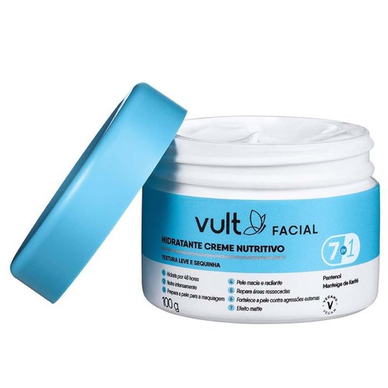 Hidratante Creme Facial Nutritivo 7 em 1 Vult 100g