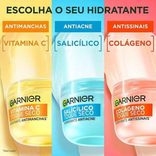Hidratante Facial Antiacne Garnier Skin Salicílico Toque Seco 85g