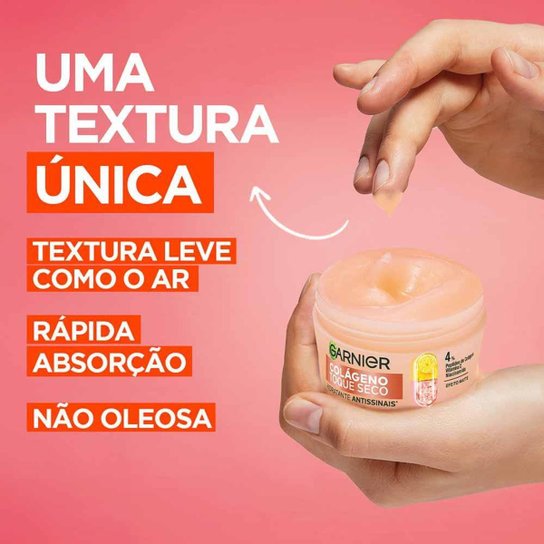 Hidratante Facial Antissinais Garnier Skin Colágeno Toque Seco 85g