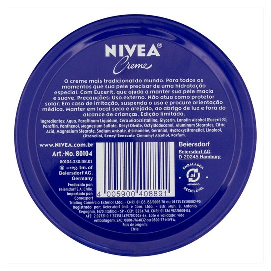 Hidratante Nivea Creme 145g