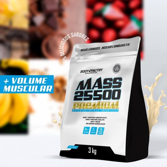 Hipercalórico Mass 25500 Body Nutry – Ganho de Massa e Energia – 3kg