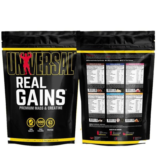 Hipercalórico Real Gains 3kg - Universal Nutrition