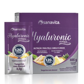 Hyaluronic Verisol® - Tangerina com abacaxi - Display 30 sachês