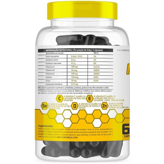 Imuno Própolis 1650mg Mais Imunidade com 60 cápsulas