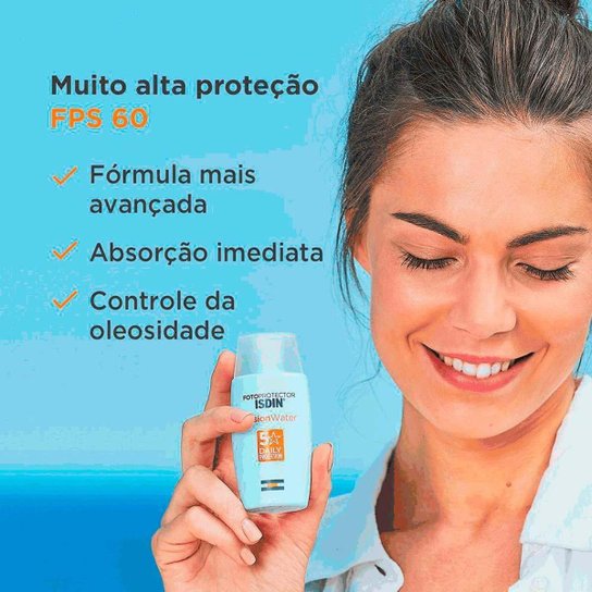 Isdin Fusion Water 5 Stars Kit com 2 Unidades – Protetor Solar Facial FPS60 – 50ml Kit