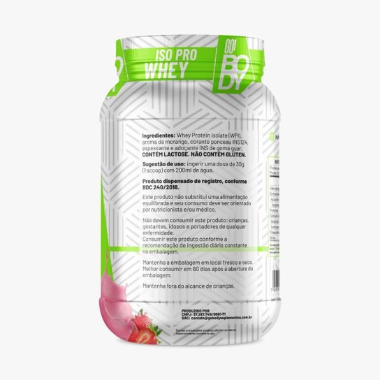 Iso Pro Whey 900g Go Body Whey Isolado