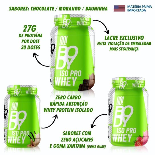 Iso Pro Whey 900g Go Body Whey Isolado