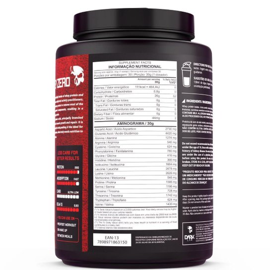 Iso Whey Zero Protein 900g Dark Lab