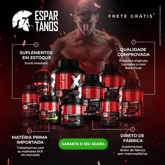 ISO X Whey Protein Isolada Blend Complex 100% Pure Suplemento em Pó 1,8KG - Espartanos