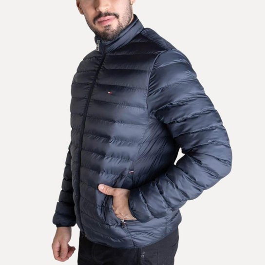 Jaqueta Acolchoada Tommy Hilfiger Térmica Azul Marinho