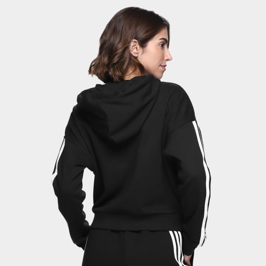 Jaqueta Adidas 3 Stripes Com Capuz Feminina