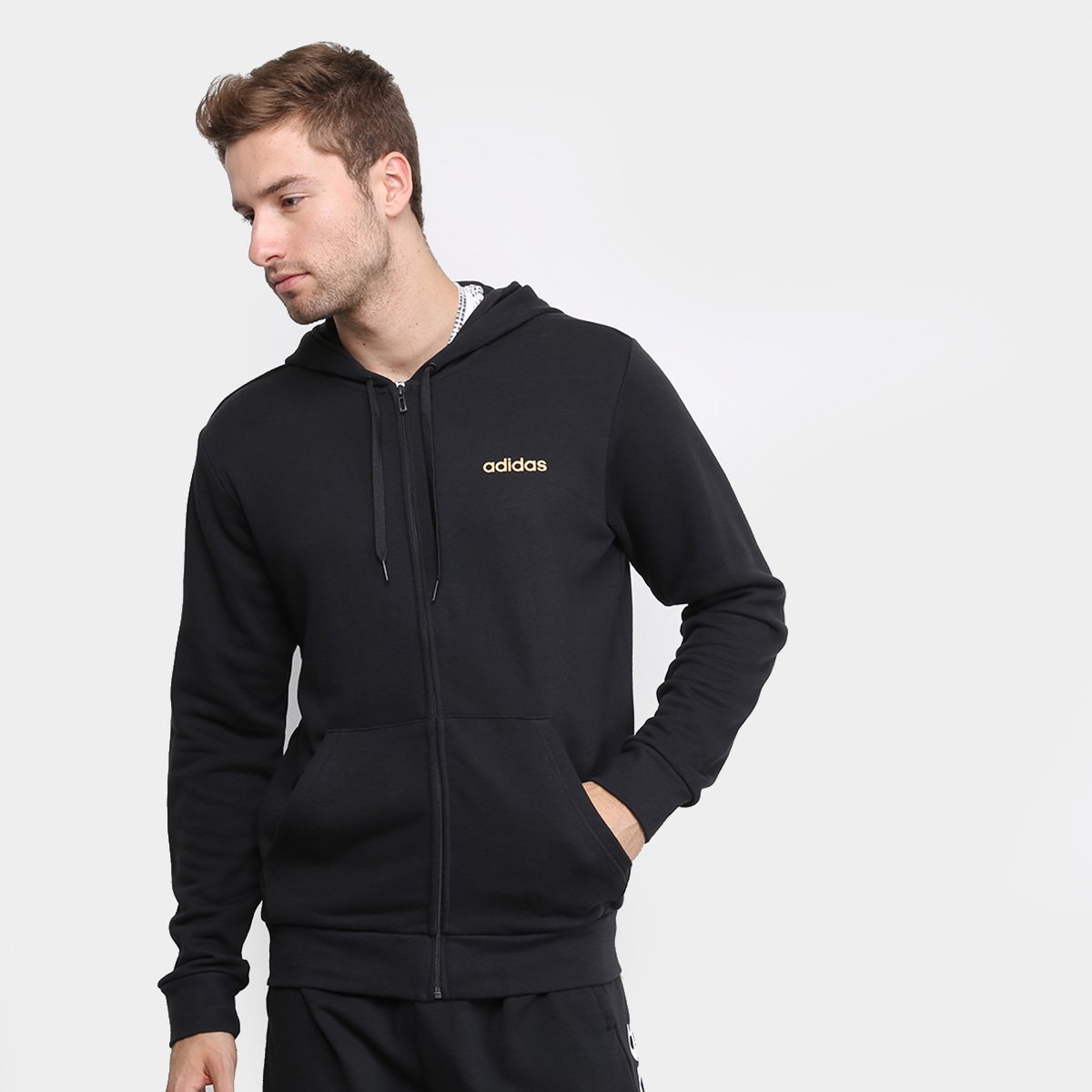 casaco adidas preto masculino