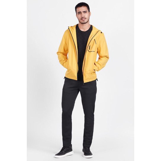 Jaqueta Aramis Com Capuz Liquid Repeller Amarelo