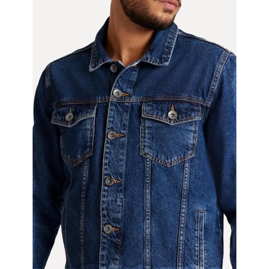 Jaqueta Aramis Jeans Masculina Sky Denim Azul Médio