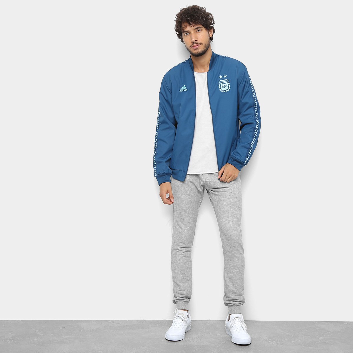 jaqueta adidas argentina hino