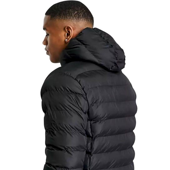 Jaqueta Bobojaco Masculino Casaco Puffer com Capuz Removível