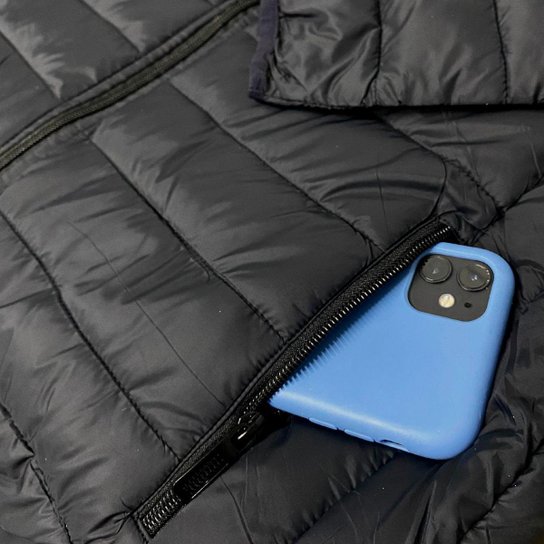 Jaqueta Bobojaco Masculino Casaco Puffer com Capuz Removível