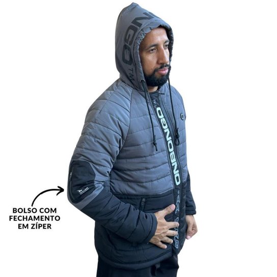 Jaqueta Bobojaco Onbongo Preta/Cinza ON014