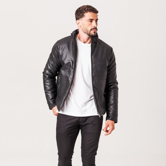 Jaqueta Bomber Masculina Preta Zune