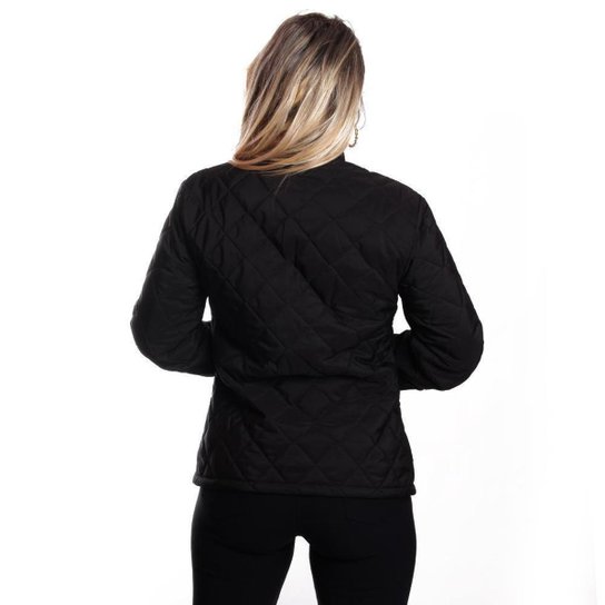 Jaqueta Bomber Ox Silver Matelassê Feminina