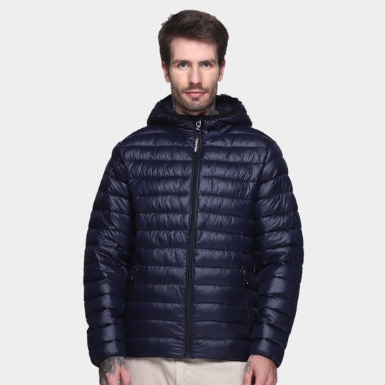 Jaqueta C/ Capuz Calvin Klein Matelassê Masculina