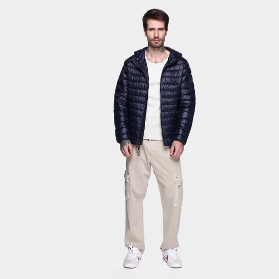 Jaqueta C/ Capuz Calvin Klein Matelassê Masculina