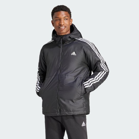 Jaqueta Capuz Insulated Essentials 3-Stripes Adidas