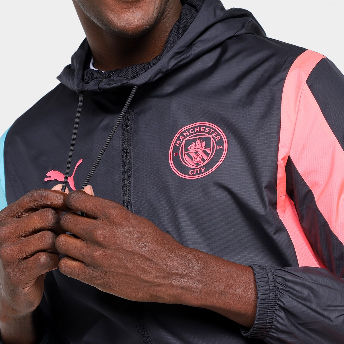 Jaqueta Corta Vento Manchester City 23/24 Hino Puma Masculina