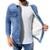 Jaqueta Jeans Slim Fit Forrada Com Pelo Gola Pelinho Premium - Azul