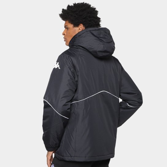 Jaqueta Kappa Dobby Poly Sport Capuz Masculina