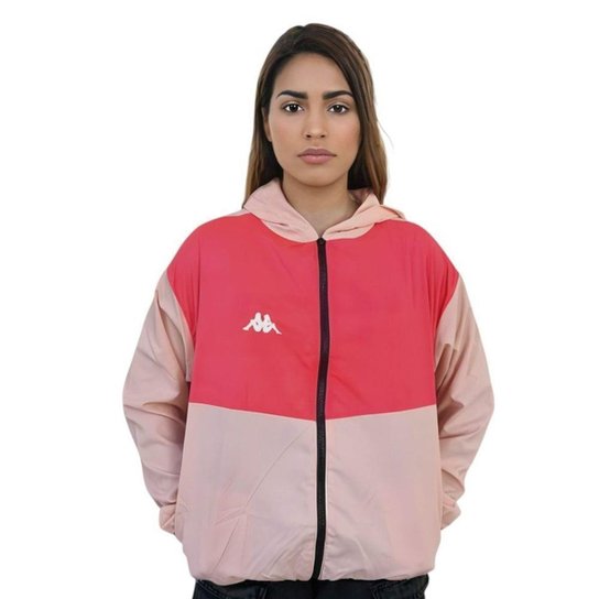Jaqueta Kappa Quebra Vento Lory Feminina - Rosa P