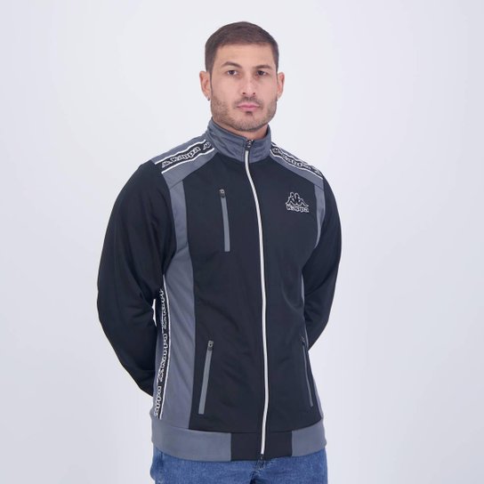 Jaqueta Kappa Trilobal Leslie Preta