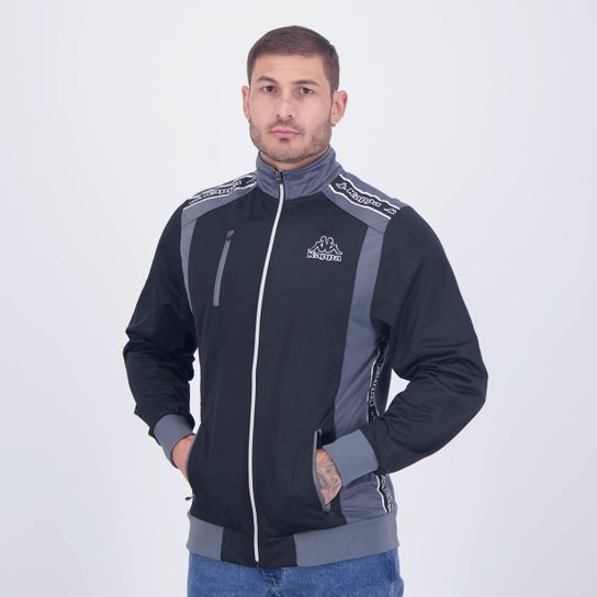 Jaqueta Kappa Trilobal Leslie Preta