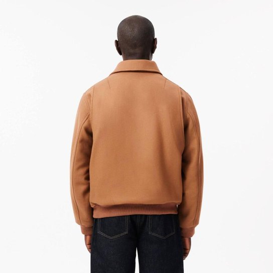 Jaqueta Lacoste Aviador de Lã Premium Masculina