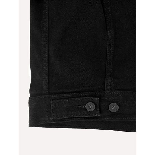 Jaqueta Levis Jeans Masculina Trucker Preta